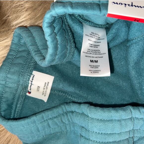 New Champion Women's Fleece Elastic Waistband Jogger Aqua Tonic size M - Picture 4 of 6